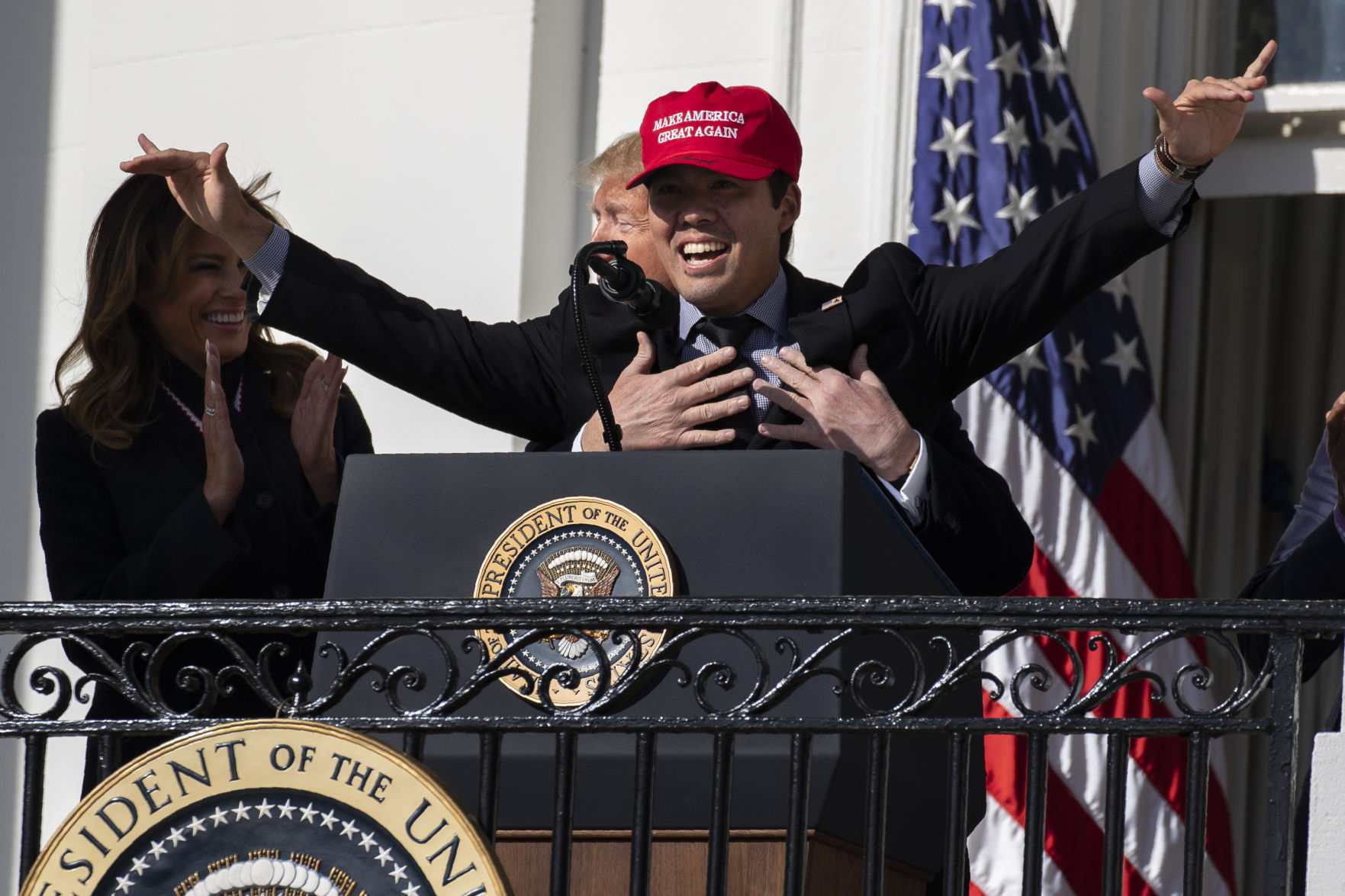 APTOPIX Washington Nationals Trump